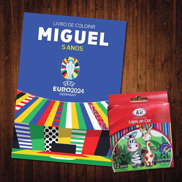 Eurocopa / Livro de Colorir / 15x21cm / Lápis de Cor