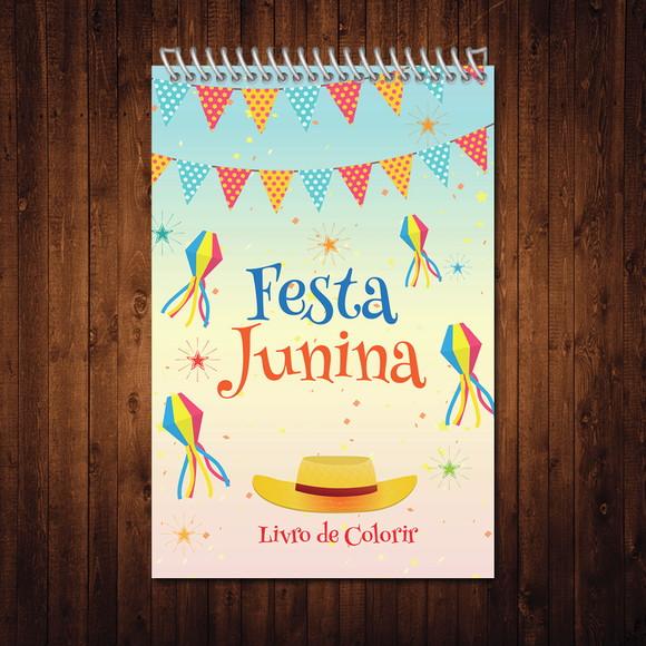 Festa Junina / Livro de Colorir / Estilo Bobbie Goods