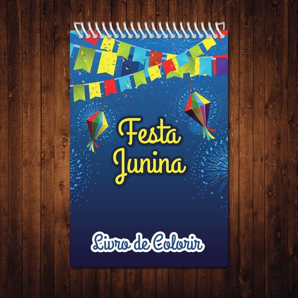 Festa Junina / Livro de Colorir / Estilo Bobbie Goods