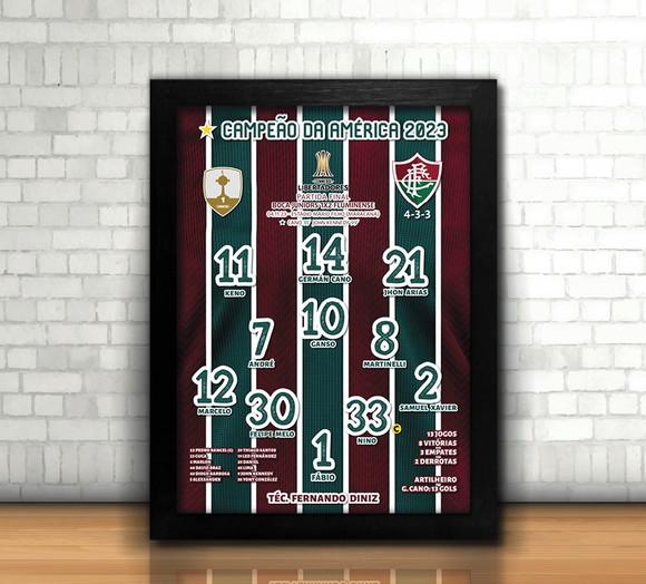 Fluminense Campeão Libertadores 2023 / Quadro / 20x30cm