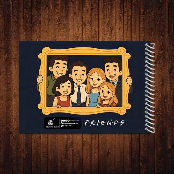 Friends Livro de Colorir Estilo Bobbie Goods Espiral