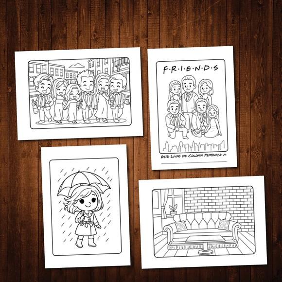 Friends Livro de Colorir Estilo Bobbie Goods Wire-o