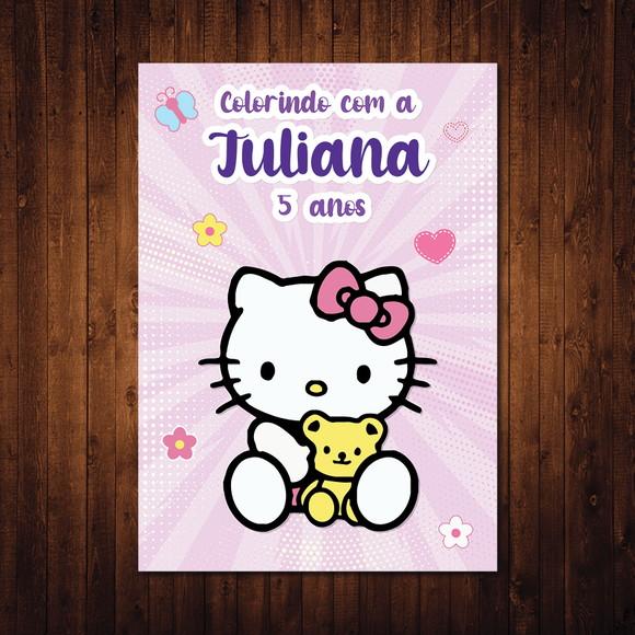 Hello Kitty / Livro de Colorir / 10x15cm / 12 Desenhos
