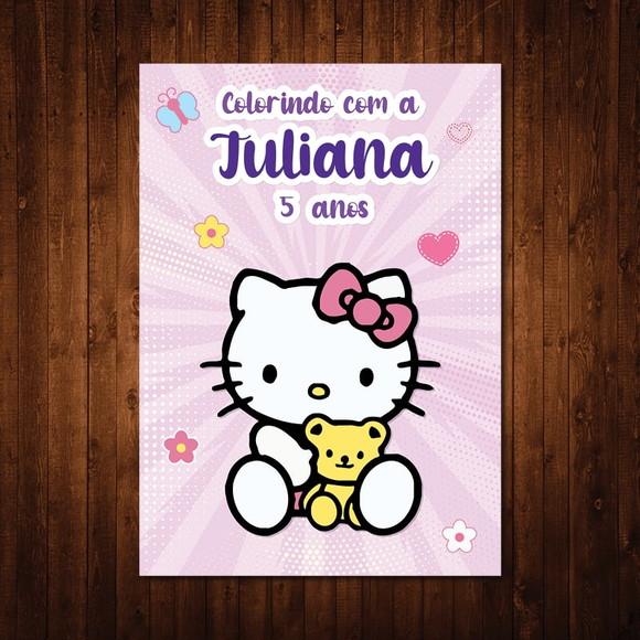 Hello Kitty / Livro de Colorir / 15x21cm / 12 Desenhos