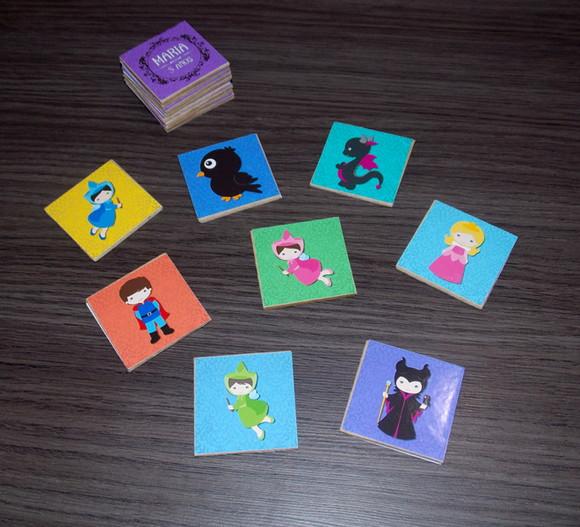 Jogo da Memória / Aurora & Malévola / 8 Pares / Acrílico