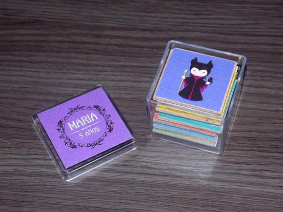 Jogo da Memória / Aurora & Malévola / 8 Pares / Acrílico