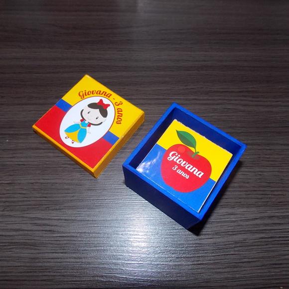 Jogo da Memória / Branca de Neve / 7 Pares / Caixa MDF