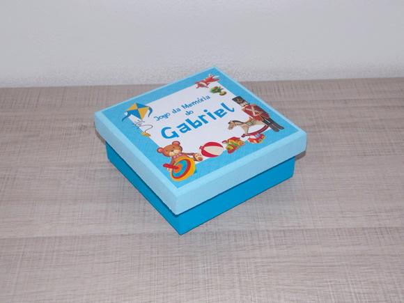 Jogo da Memória / Brinquedos / 10 Pares / Caixa MDF
