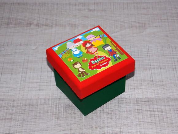 Jogo da Memória / Chapeuzinho Vermelho / 7 Pares / Caixa mdf