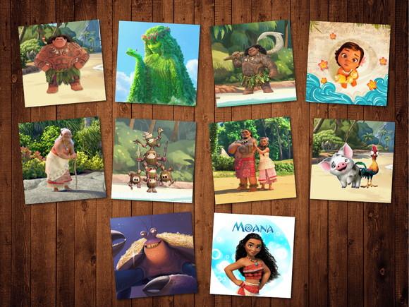 Jogo da Memória / Moana / 10 pares / Caixa MDF