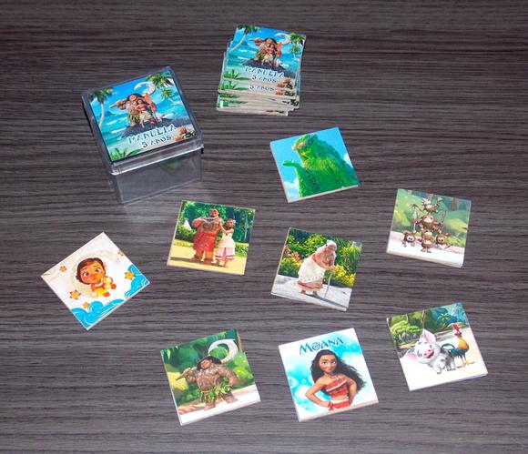 Jogo da Memória / Moana / 8 pares / Caixa de Acrílico