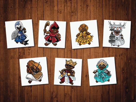 Jogo da Memoria / Orixás / 7 pares / Caixa MDF
