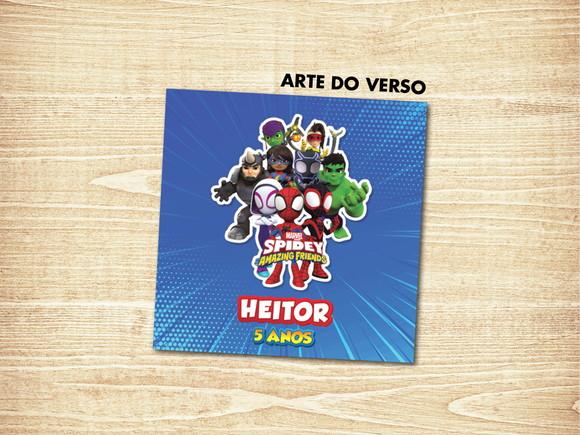 Jogo da Memoria / Spidey / 10 Pares / Caixa mdf