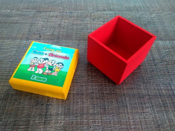 Jogo da Memória / Turma da Mônica / 7 Pares / Caixa mdf