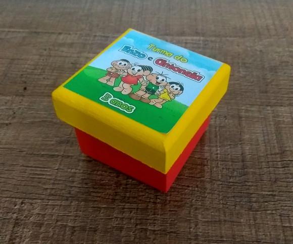 Jogo da Memória / Turma da Mônica / 7 Pares / Caixa mdf