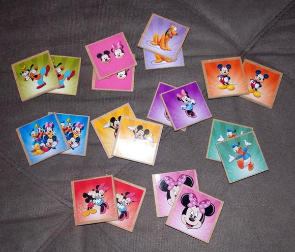 Jogo da Memória / Turma do Mickey / 10 pares / Caixa MDF