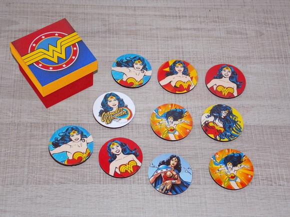 Jogo da Memória Mulher Maravilha (mdf)