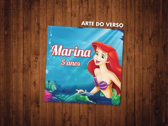 Jogo da Memória Pequena Sereia Ariel 20 Pares Papel Glossy