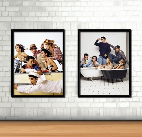 Kit 2 Quadro Friends