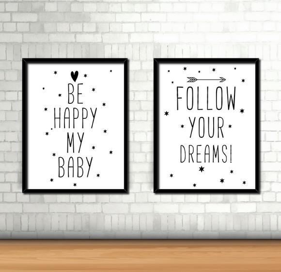Kit 2 Quadros / Bebê