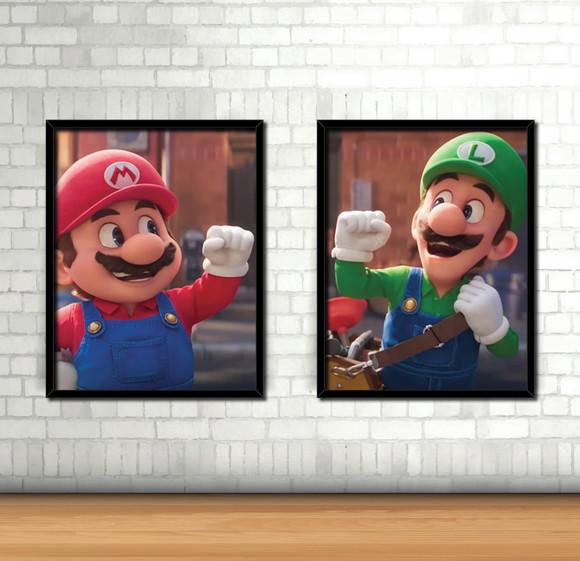 Kit 2 Quadros / Mario Bros