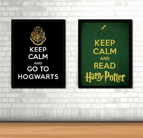 Kit 2 Quadros / Harry Potter