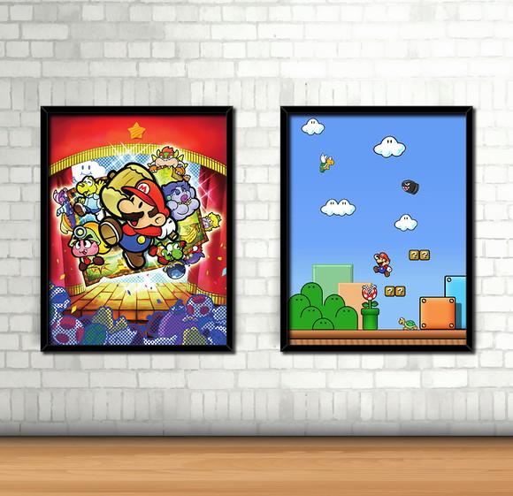 Kit 2 Quadros / Mario Bros