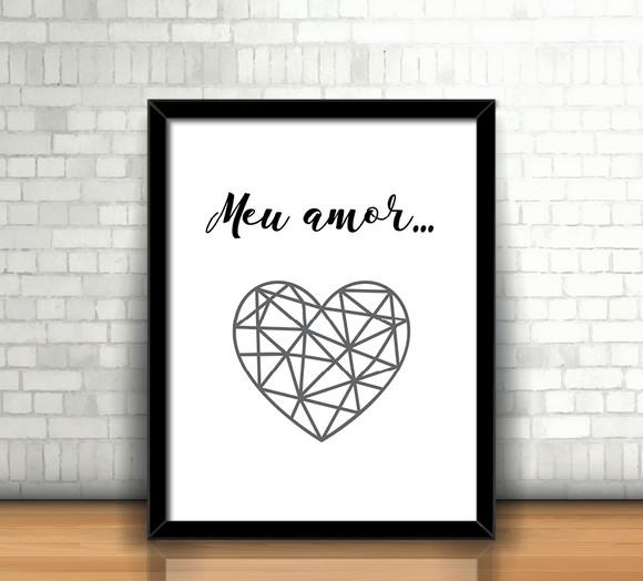 Kit 2 Quadros / Meu Amor