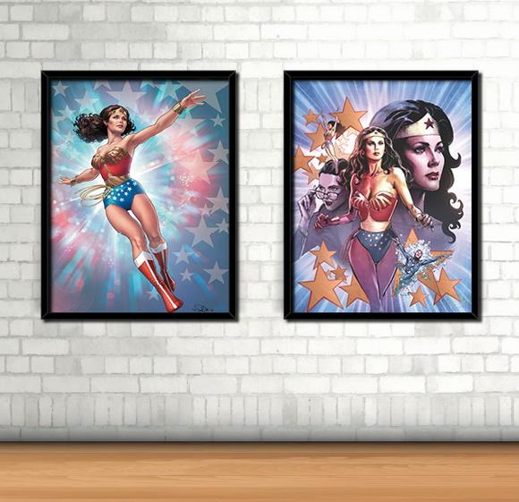 Kit 2 Quadros / Mulher-Maravilha