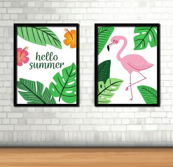 Kit 2 Quadros / Tropical