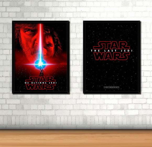 Kit 2 Quadros Star Wars