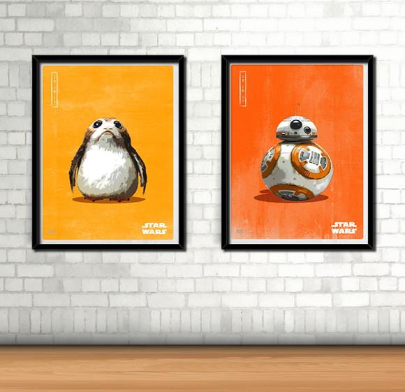 Kit 2 Quadros Star Wars
