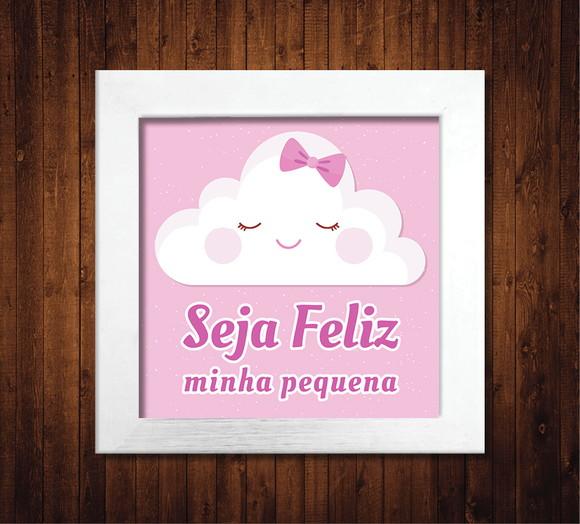 Kit 4 Quadros / Chuva de Bênçãos / 20x20cm