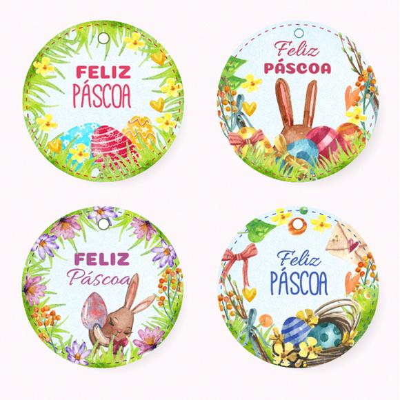 Kit 40 Tags / Páscoa / 4,5cm