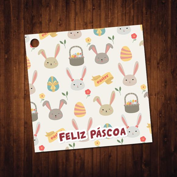Kit 40 Tags / Páscoa / 5x5cm