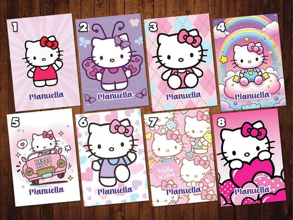 Kit Adesivo Hello Kitty Capa de Caderno