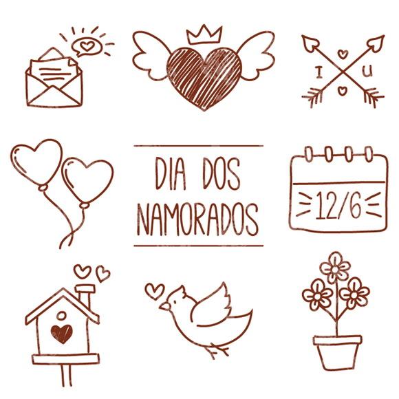 Kit Arquivo Digital / Dia dos Namorados