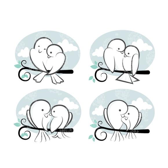 Kit Arquivo Digital / Love Birds