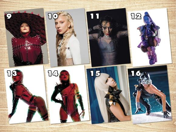 Lady Gaga / Kit Adesivos / Tamanho A4