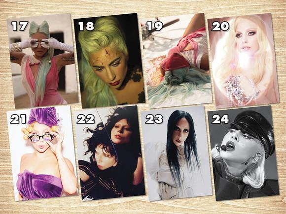 Lady Gaga / Kit Adesivos / Tamanho A4