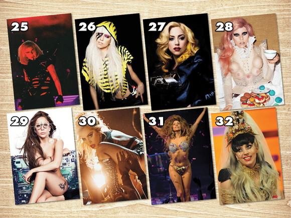 Lady Gaga / Kit Adesivos / Tamanho A4