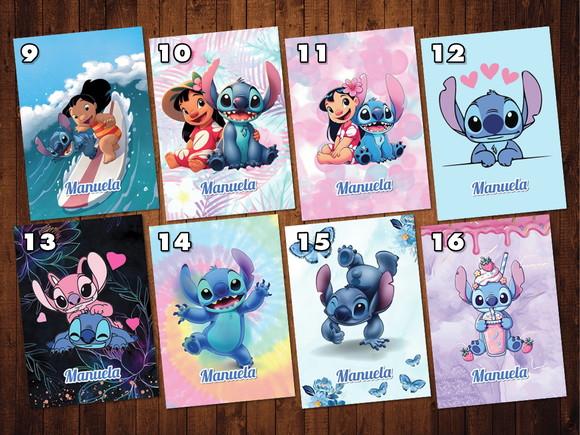 Lilo e Stitch / Adesivo Capa Caderno / A4