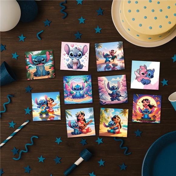 Lilo e Stitch / Jogo da Memória / 10 Pares / Caixa mdf