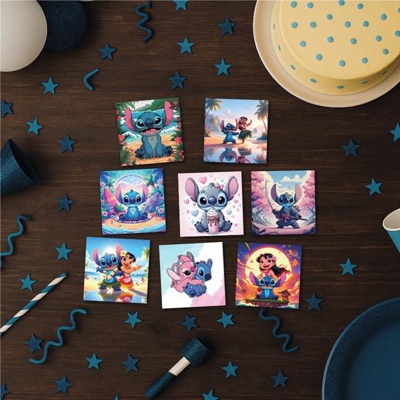 Lilo e Stitch / Jogo da Memória / 8 Pares / Acrílico