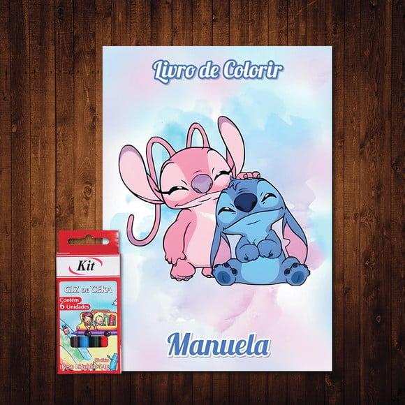 Lilo e Stitch / Livro de Colorir / Giz de Cera