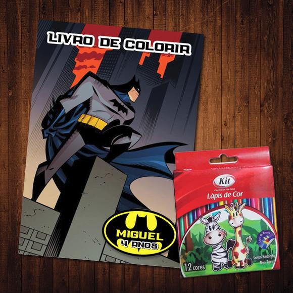 Livro de Colorir / Batman / 15x21cm / Lápis de Cor