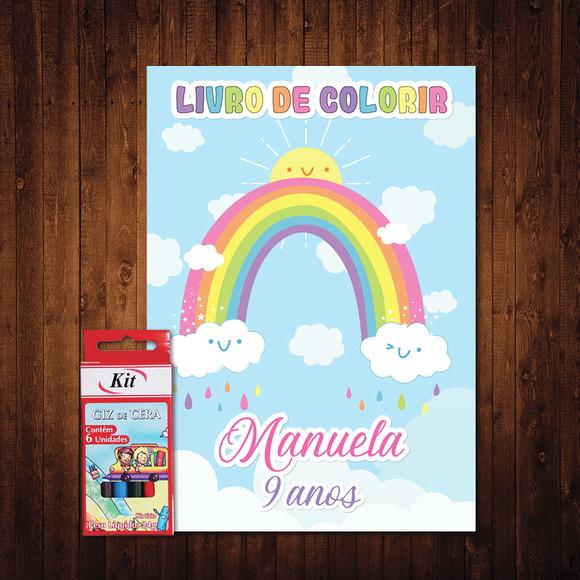Livro de Colorir / Chuva de Bênçãos Baby / Giz de Cera