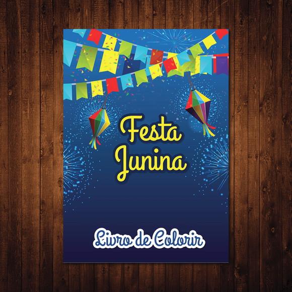 Livro de Colorir / Festa Junina / 10x15cm
