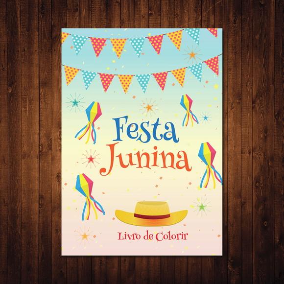 Livro de Colorir / Festa Junina / 10x15cm