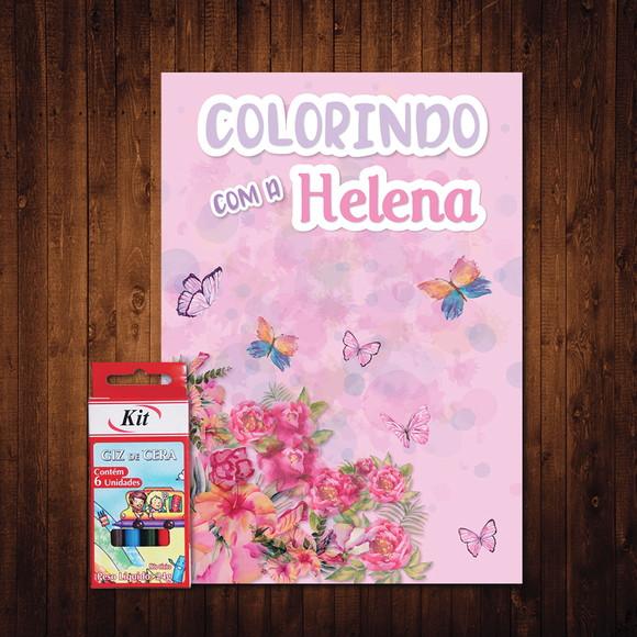 Livro de Colorir / Jardim Encantado / 15x21cm / Giz de Cera